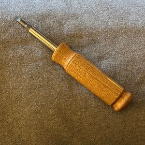 Hand Turned Wood Handle 6-in-1 screwdriver